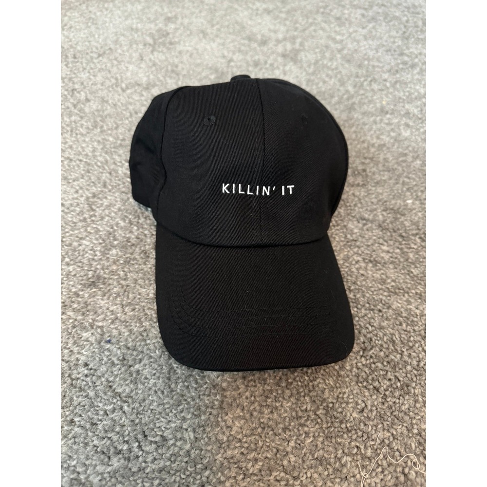 Black Killin' It Embroidered Baseball Hat Adjustable Unisex Cap